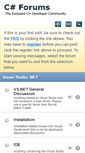 Mobile Screenshot of csharpforums.net